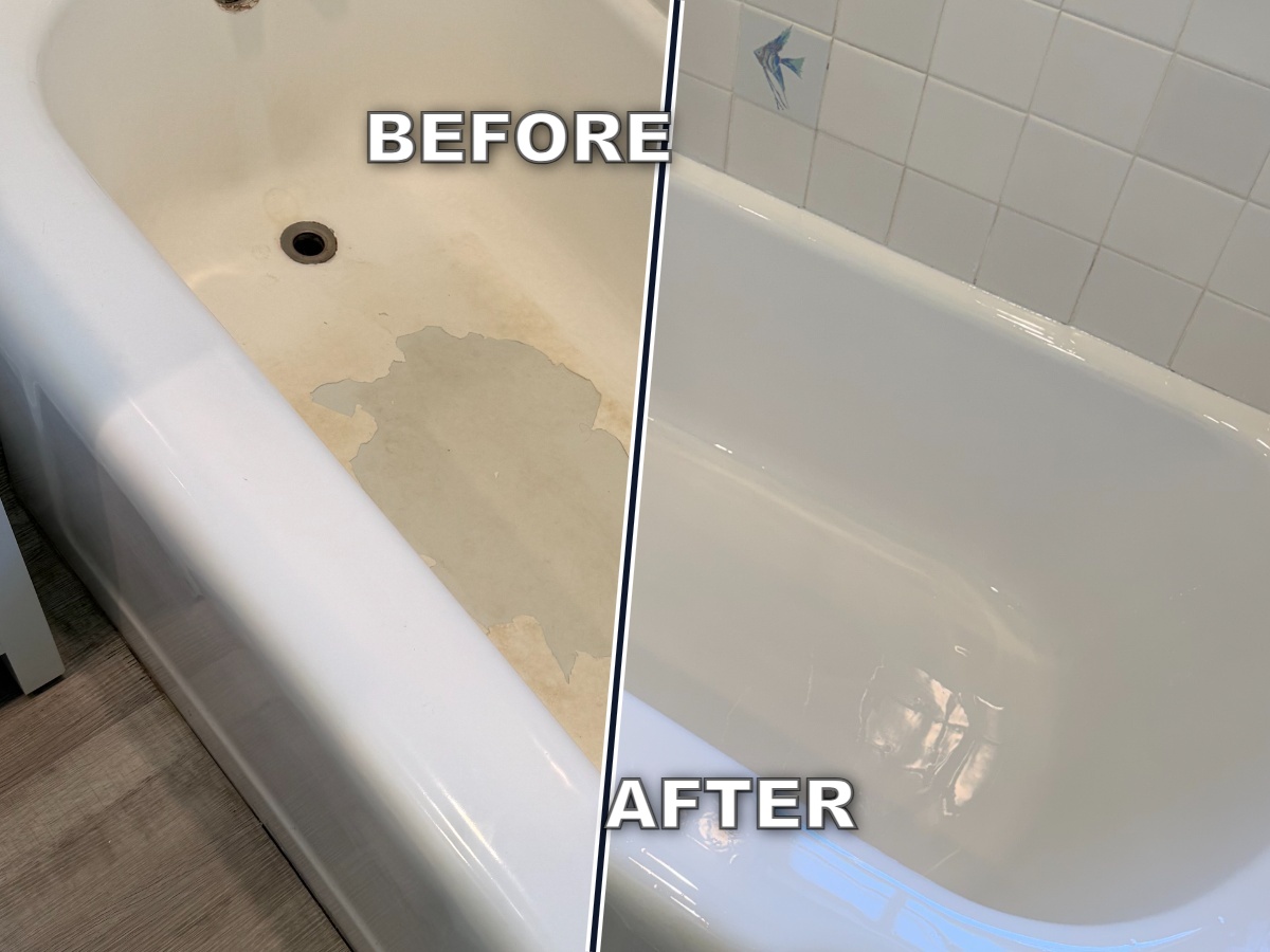 Bathtub condition upon arrival at Foothill Road